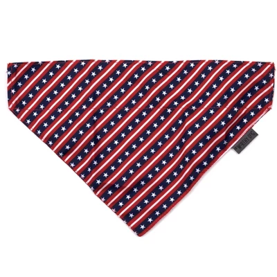 The Worthy Dog Bias Stars And Stripes Slide-On Bandana Collar Accessory 3 The Worthy Dog Bias Stars And Stripes Slide-On Bandana Collar Accessory - Image 3