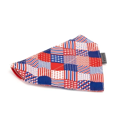 The Worthy Dog Americana Slide-On Bandana Collar Accessory 1 The Worthy Dog Americana Slide-On Bandana Collar Accessory