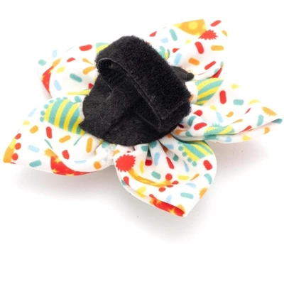 The Worthy Dog Celebrate Flower Adjustable Collar Attachment Accessory 1 The Worthy Dog Celebrate Flower Adjustable Collar Attachment Accessory