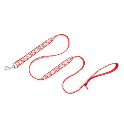 Cherries Jubilee Dog Leash - The Worthy Dog 1 Cherries Jubilee Dog Leash - The Worthy Dog