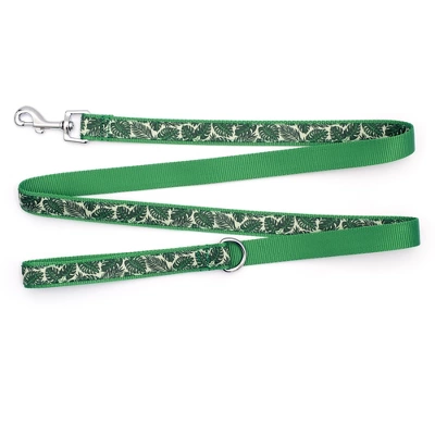 The Worthy Dog Tropical Leaves Dog Leash 3 The Worthy Dog Tropical Leaves Dog Leash - Image 3