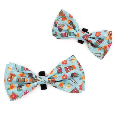 The Worthy Dog Tiki Time Adjustable Bow Tie Accessory 2 The Worthy Dog Tiki Time Adjustable Bow Tie Accessory - Image 2