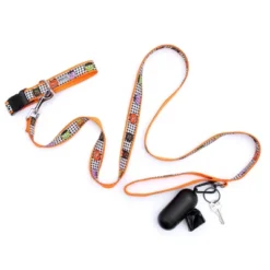The Worthy Dog Monster Mash Dog Leash - Black/White Multi - L