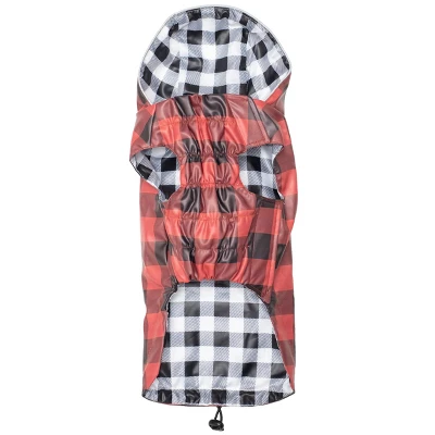 The Worthy Dog Water-Resistant Buffalo Plaid London Raincoat 2 The Worthy Dog Water-Resistant Buffalo Plaid London Raincoat - Image 2