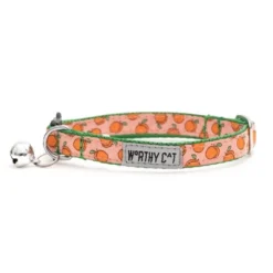 The Worthy Dog Peachy Keen Breakaway Adjustable Cat Collar -The Worthy Dog Shop GUEST 3235aede 0f95 452a 859b 2336f1efea31