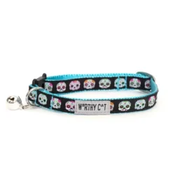 The Worthy Dog Skeletons Breakaway Adjustable Cat Collar -The Worthy Dog Shop GUEST 3a73959f 912b 4af6 a184 0f2d8a15f8fa