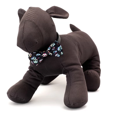 The Worthy Dog Skeletons Bow Tie Adjustable Collar Attachment Accessory 2 The Worthy Dog Skeletons Bow Tie Adjustable Collar Attachment Accessory - Image 2