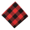 The Worthy Dog Large Buffalo Plaid Classic Square Tie-On Bandana