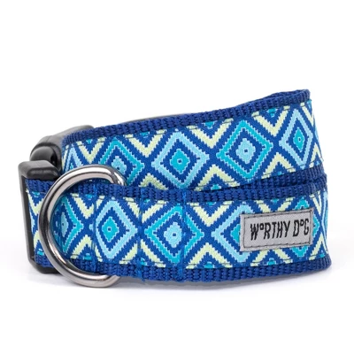 The Worthy Dog Graphic Diamond Dog Collar 1 The Worthy Dog Graphic Diamond Dog Collar