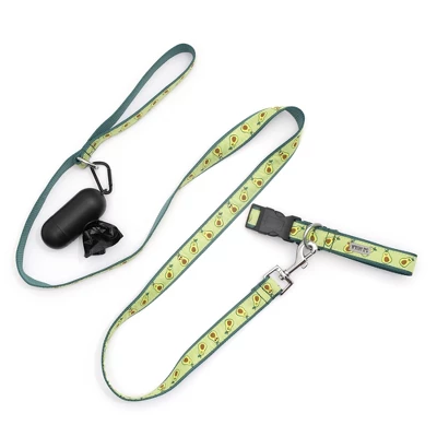 The Worthy Dog Avocados Dog Leash 1 The Worthy Dog Avocados Dog Leash