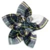 The Worthy Dog Stewart Tartan Flower Adjustable Collar Attachment Accessory