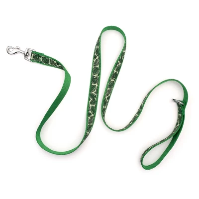 The Worthy Dog Tropical Leaves Dog Leash 2 The Worthy Dog Tropical Leaves Dog Leash - Image 2