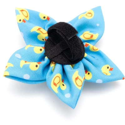 The Worthy Dog Rubber Duck Flower Adjustable Collar Attachment Accessory 2 The Worthy Dog Rubber Duck Flower Adjustable Collar Attachment Accessory - Image 2