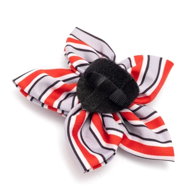 The License House Ohio State Buckeyes Dog Helmet Stripe Flower Collar Accessory 2 The License House Ohio State Buckeyes Dog Helmet Stripe Flower Collar Accessory - Image 2