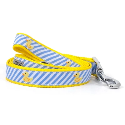 The Worthy Dog Stripe Rubber Duck Dog Leash 1 The Worthy Dog Stripe Rubber Duck Dog Leash