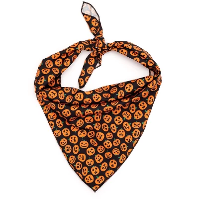 The Worthy Dog Jack-O-Lantern Bandana Accessory 3 The Worthy Dog Jack-O-Lantern Bandana Accessory - Image 3