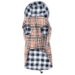The Worthy Dog Water-Resistant Plaid London Raincoat