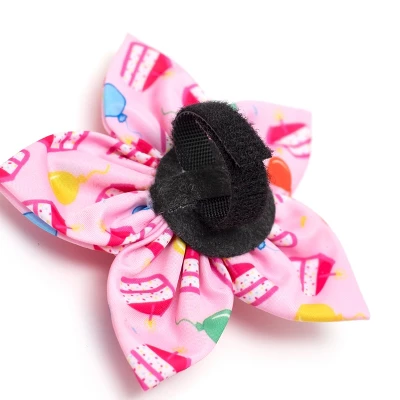 The Worthy Dog Birthday Girl Flower Adjustable Collar Attachment Accessory 2 The Worthy Dog Birthday Girl Flower Adjustable Collar Attachment Accessory - Image 2