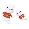 Halloween Ghost Squeaky Tough Plush Dog Toy - The Worthy Dog