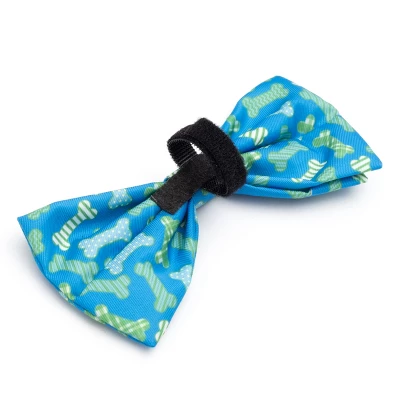 The Worthy Dog Preppy Bones Bow Tie Accessory 1 The Worthy Dog Preppy Bones Bow Tie Accessory