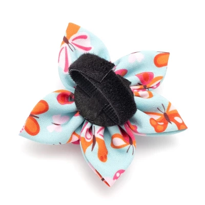 The Worthy Dog Butterflies Flower Adjustable Collar Attachment Accessory 1 The Worthy Dog Butterflies Flower Adjustable Collar Attachment Accessory
