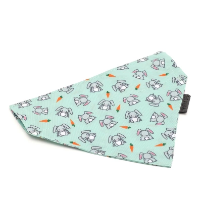 The Worthy Dog Bunnies Slide-On Bandana Collar Accessory 1 The Worthy Dog Bunnies Slide-On Bandana Collar Accessory