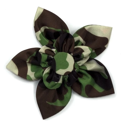 The Worthy Dog Camo Flower Adjustable Collar Attachment Accessory 1 The Worthy Dog Camo Flower Adjustable Collar Attachment Accessory