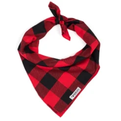 The Worthy Dog Large Buffalo Plaid Classic Square Tie-On Bandana -The Worthy Dog Shop GUEST 76fc2ea9 8c0a 4f22 aeda d9226064522d