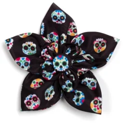 The Worthy Dog Skeletons Flower Adjustable Collar Attachment Accessory -The Worthy Dog Shop GUEST 85a0bcf9 0527 4466 b634 db2604b51597