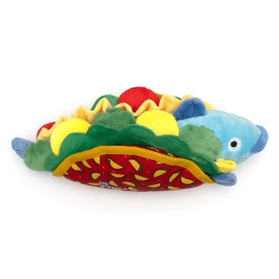 The Worthy Dog Fish Taco Tough Dog Toy 1 The Worthy Dog Fish Taco Tough Dog Toy