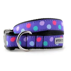 The Worthy Dog Gumball Purple Dog Collar