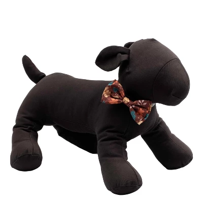 The Worthy Dog Falling Leaves Bow Tie - Adjustable Pet Collar Accessory 2 The Worthy Dog Falling Leaves Bow Tie - Adjustable Pet Collar Accessory - Image 2