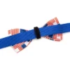 The Worthy Dog Patchwork Flag Adjustable Bow Tie Accessory