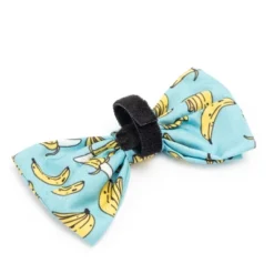 The Worthy Dog Go Bananas Bow Tie Adjustable Collar Attachment Accessory
