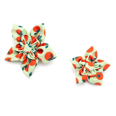 Tomatoes Dog Flower - Adjustable Collar Accessory By The Worthy Dog 3 Tomatoes Dog Flower - Adjustable Collar Accessory By The Worthy Dog - Image 3