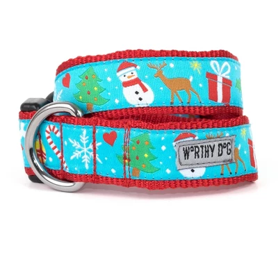 The Worthy Dog Winter Wonderland Dog Collar 1 The Worthy Dog Winter Wonderland Dog Collar