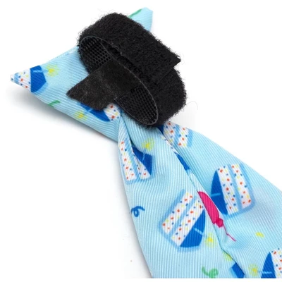 The Worthy Dog Birthday Boy Neck Tie Adjustable Collar Attachment Accessory 1 The Worthy Dog Birthday Boy Neck Tie Adjustable Collar Attachment Accessory