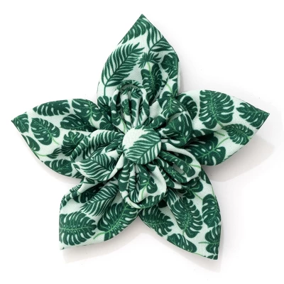 The Worthy Dog Tropical Leaves Flower Accessory 3 The Worthy Dog Tropical Leaves Flower Accessory - Image 3