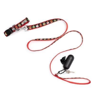 The Worthy Dog Deck The Halls Pet Leash 1 The Worthy Dog Deck The Halls Pet Leash