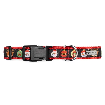 The Worthy Dog Deck The Halls Adjustable Dog Collar 2 The Worthy Dog Deck The Halls Adjustable Dog Collar - Image 2