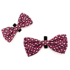 The Worthy Dog Heartthrob Bow Tie Adjustable Collar Attachment Accessory