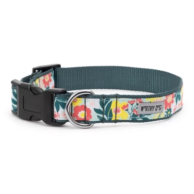 The Worthy Dog Spring Bouquet Dog Collar 4 The Worthy Dog Spring Bouquet Dog Collar - Image 4