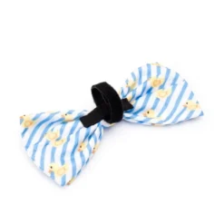 The Worthy Dog Stripe Rubber Duck Bow Tie Accessory