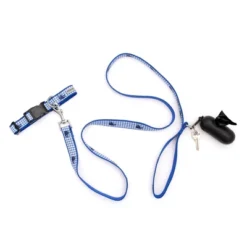 The Worthy Dog Gingham Whales Dog Leash