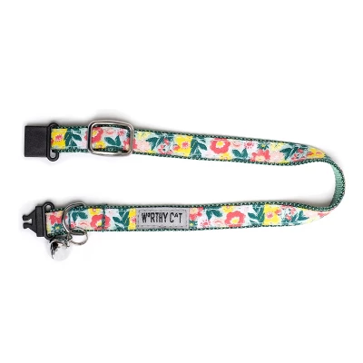 The Worthy Dog Spring Bouquet Breakaway Adjustable Cat Collar 2 The Worthy Dog Spring Bouquet Breakaway Adjustable Cat Collar - Image 2