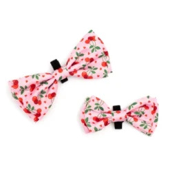 Cherries Jubilee Dog Bow Tie - Adjustable Collar Accessory By The Worthy Dog -The Worthy Dog Shop GUEST e68cd5ea 7055 4f5d a704 91cdcd9dacc7