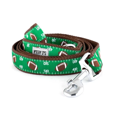 The Worthy Dog Football Field Dog Leash 1 The Worthy Dog Football Field Dog Leash