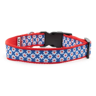 The Worthy Dog Daisies Dog Collar 1 The Worthy Dog Daisies Dog Collar