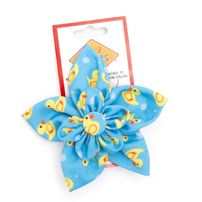 The Worthy Dog Rubber Duck Flower Adjustable Collar Attachment Accessory 1 The Worthy Dog Rubber Duck Flower Adjustable Collar Attachment Accessory