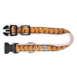 The Worthy Dog Pumpkin Patch Adjustable Dog Collar